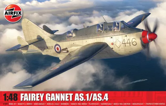 Airfix, пластиковая модель Fairey Gannet As. 1/ас.4 1/48