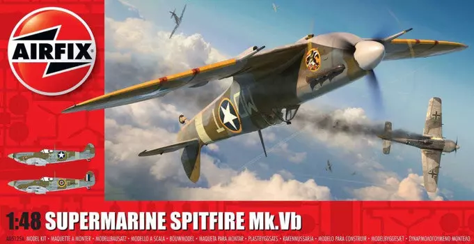 Airfix, Supermarine Spitfire Mk.vb, Модельный комплект, 14+