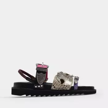 Aj1018 сандалии кожаные Toga Pulla, черный