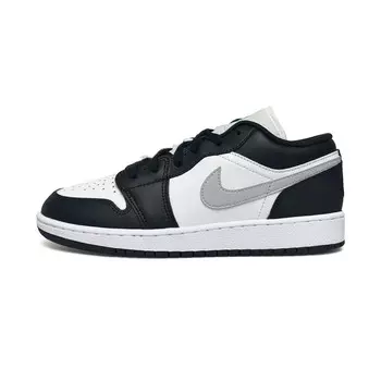AJ1 Винтажные баскетбольные кроссовки мужские низкие серый Jordan