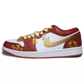 AJ1 Винтажные баскетбольные кроссовки мужские низкие белый Jordan