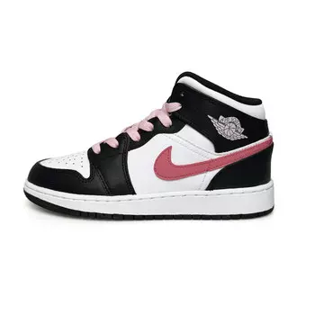 AJ1 Винтажные баскетбольные кроссовки женские высокие розовый Jordan, цвет Rose