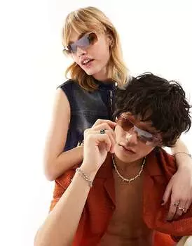 AJ Morgan – Stealth – Золотые зеркальные солнцезащитные очки-гонщики