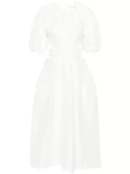 Aje платье миди Mimosa, нейтральный цвет