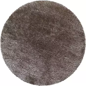 Айылдыз Ковры Ковер Мохнатый "BRILLIANT 4200", круглый, гостиная Ayyildiz Teppiche 160 см, серо-коричневый