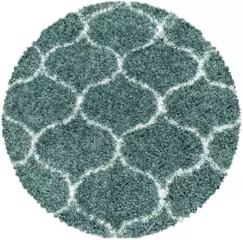 Айылдыз Ковры Ковер Мохнатый "SALSA 3201", круглый Ayyildiz Teppiche 200 см, синий