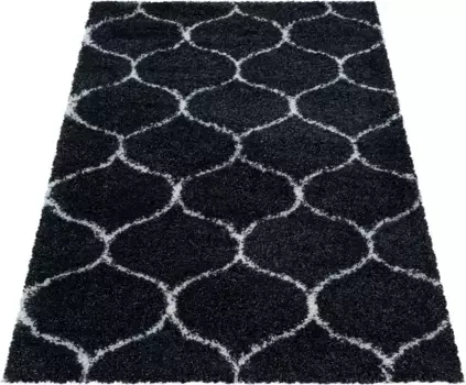 Айылдыз Ковры Ковер Мохнатый "SALSA 3201", прямоугольный, гостиная Ayyildiz Teppiche 240х340 см, цвет anthrazit
