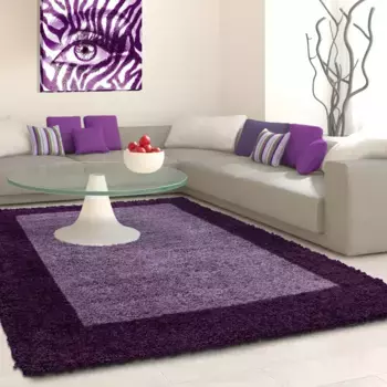 Айылдыз Ковры Ковер Shaggy "Life Shaggy 1503", прямоугольный, гостиная Ayyildiz Teppiche 240х340 см, цвет lila