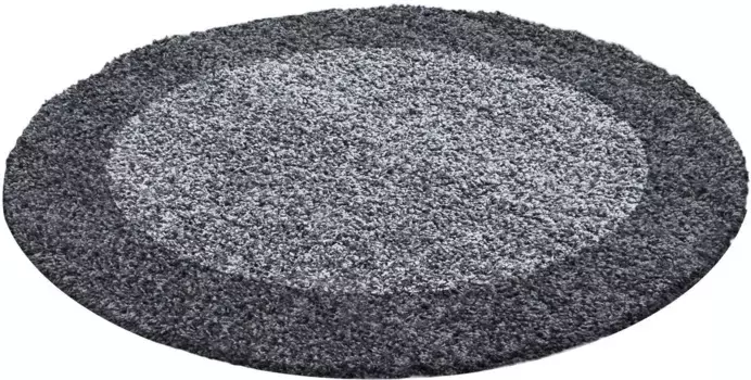 Айылдыз Ковры Ковер Shaggy "Life Shaggy 1503", круглый, гостиная Ayyildiz Teppiche 120 см, серый