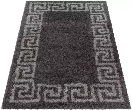 Айылдыз Ковры Мохнатый ковер "HERA 3301", прямоугольный, гостиная Ayyildiz Teppiche 280х370 см, серо-коричневый