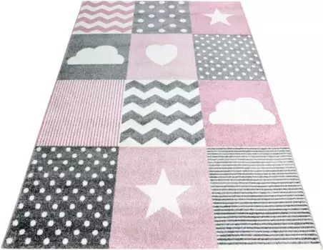 Айылдызские ковры детский ковер "Kids 620", прямоугольный Ayyildiz Teppiche 120х170 см, розовый