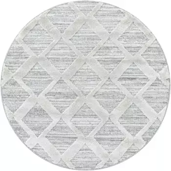 Айылдызские ковры Ковер "PISA 4703", круглый Ayyildiz Teppiche 80 см, серый