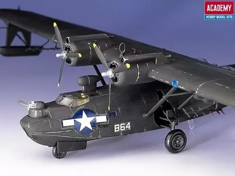 Академия, PBY5A Blackcat Catalina, Набор моделей, 12+ Academy
