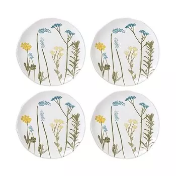 Акцентные пластины Lenox Wildflowers, набор из 4 шт, белый