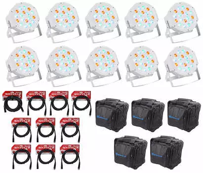 Аккумулятор Rockville RockPAR50 WHT LED RGB Par Can DJ