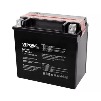 Аккумулятор VIPOW, VIPOW MC для мотоциклов 12В 12Ач