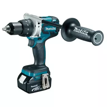 Дрель электрическая Makita DDF481RTE + два аккумулятора 5.0Ah, зарядное устройство