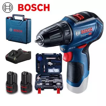 Аккумуляторная бесщеточная электрическая отвертка Bosch, ручная дрель, отвертка с литиевой батареей, бесщеточная двойная электрическая версия