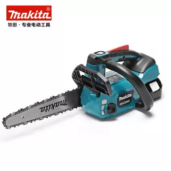 Аккумуляторная цепная пила Makita 18 В, лесозаготовительная пила, модель цепной пилы для резьбы, 250 мм, электрическая пила по голому металлу DUC254CZ