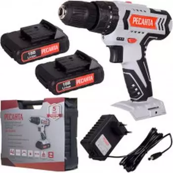 Аккумуляторная дрель-шуруповерт Ресанта ДА-18-2ЛК-У