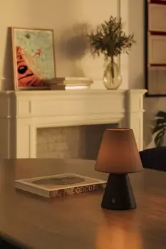 Аккумуляторная лампа с абажуром и лампочкой Creative-Cables, черный