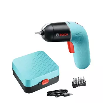 Аккумуляторная отвертка Bosch IXO6, набор инструментов для электрической отвертки, стандартный — черный и синий