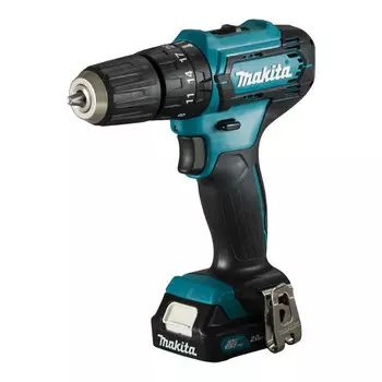 Аккумуляторная ударная дрель Makita, макс. 12 В / 2,0 Ач, 2 аккумулятора + ЗУ в кейсе для переноски HP3