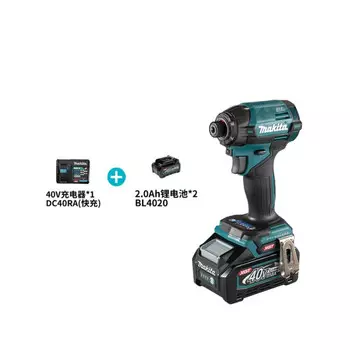 Дрель аккумуляторная Makita TD002GA201 + два аккумулятора 40V/2.0Ah, зарядное устройство