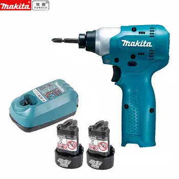 Дрель аккумуляторная Makita TD091DNWE + два аккумулятора, зарядное устройство