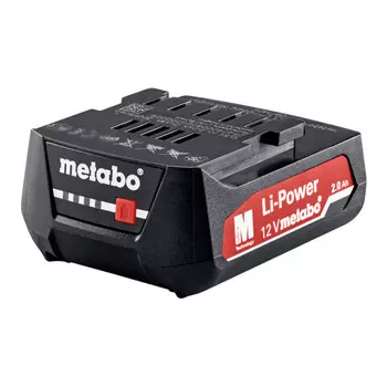 Аккумуляторный блок Metabo 12 В, 2,0 Ач, Li-Power, "ВОЗДУШНОЕ ОХЛАЖДЕНИЕ"