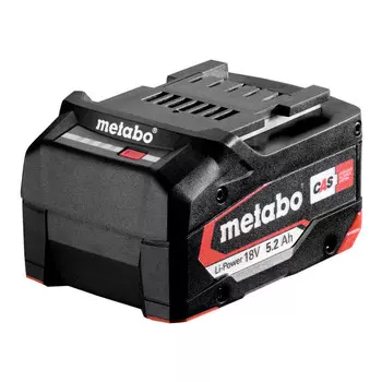 Аккумуляторный блок Metabo Li-Power 18 В - 5,2 Ач, "ВОЗДУШНОЕ ОХЛАЖДЕНИЕ"