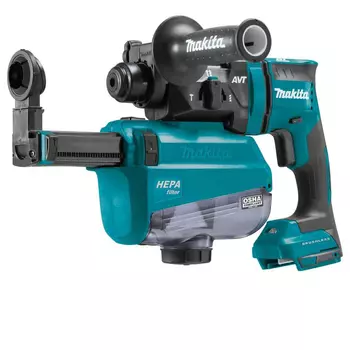 Аккумуляторный перфоратора Makita 18V LXT с пылеуловителем XRH12ZW