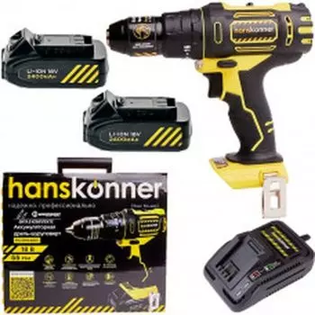 Аккумуляторный шуруповерт Hanskonner HCD1838R