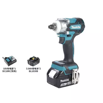 Гайковерт ударный Makita DTW300SJX3 + два аккумулятора 3.0Ah, зарядное устройство