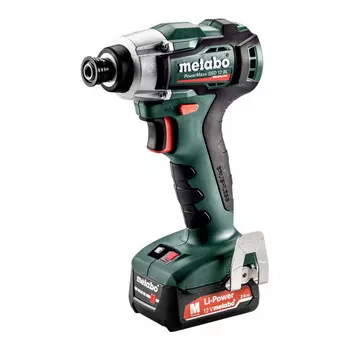 Аккумуляторный ударный гайковерт Metabo PowerMaxx SSD 12 BL metaBOX 118, 12В 2x2Ач литий-ионный + SC 30