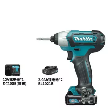 Шуруповерт аккумуляторный Makita TD110DSAE + два аккумулятора 12V/2.0Ah, зарядное устройство