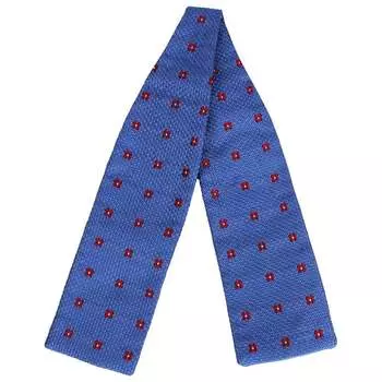 Аккуратные мужские галстуки из шелкового гренадина с принтом неба Hackett London, синий