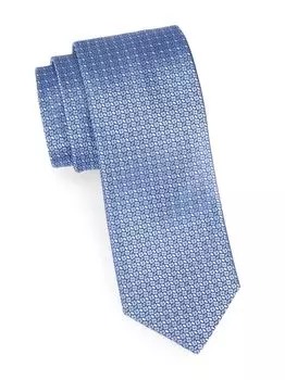 Аккуратный шелковый галстук Canali, синий