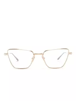 Akoni очки в оправе 'кошачий глаз', золотистый