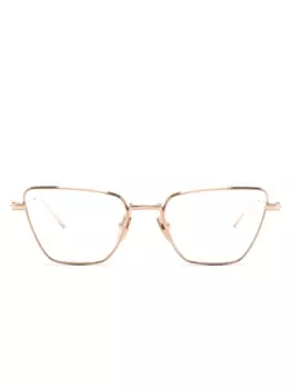 Akoni очки в оправе 'кошачий глаз', золотистый