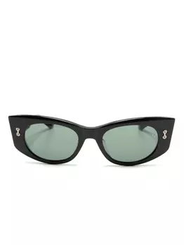 Akoni солнцезащитные очки в оправе 'кошачий глаз', черный