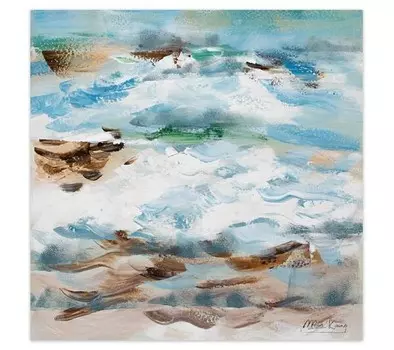 Акриловая картина ручной работы KUNSTLOFT An der Cte d'Azur цвет beige/blau