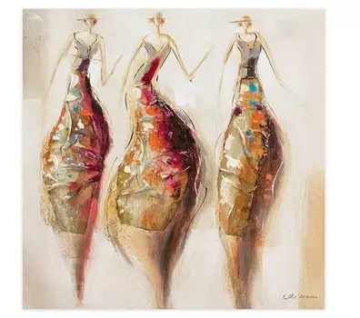 Акриловая картина ручной работы KUNSTLOFT Ballknigin цвет beige/braun