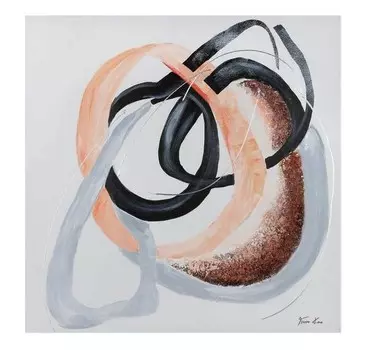 Акриловая картина ручной работы KUNSTLOFT Complementary Trio цвет multicolor/wei