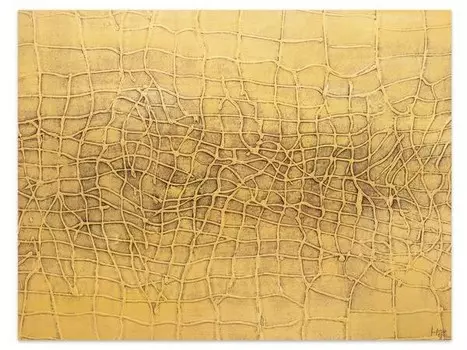 Акриловая картина ручной работы KUNSTLOFT Exotic Pattern, желтый