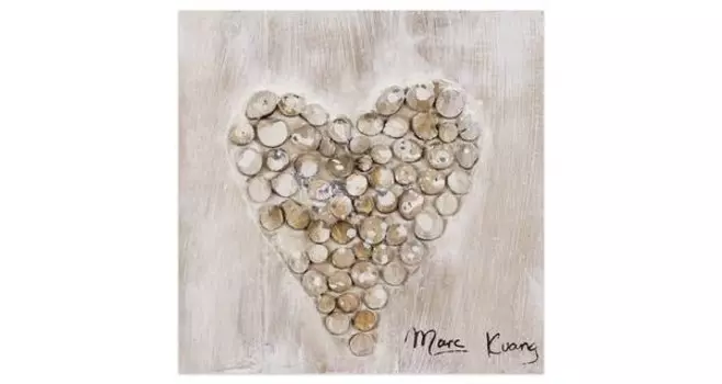 Акриловая картина ручной работы KUNSTLOFT Heart-warming, коричневый