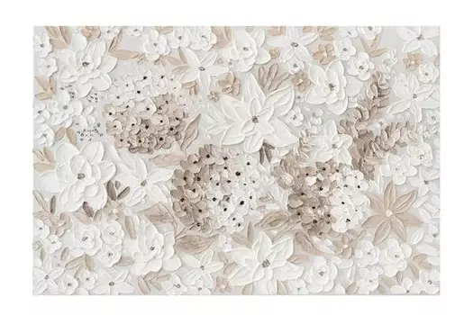 Акриловая картина ручной работы KUNSTLOFT Pollen Dance цвет beige/wei