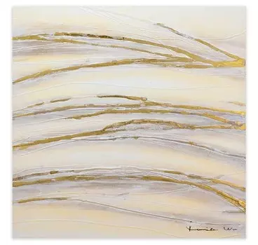 Акриловая картина ручной работы KUNSTLOFT Tenderness, золотой