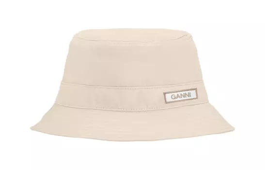 Акриловая панама женская, кофейная GANNI