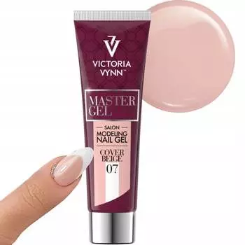 Акриловый гель для наращивания Victoria Vynn Master Gel, оттенок Nude 07, бежевый, 60 г